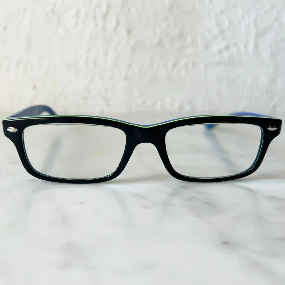 Ray-Ban Junior Kids Eyeglass Frames 1535 Lot of 2 Red/Black+Blue/Green 48-16-130